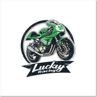 Lucky Racing Moto Posters and Art